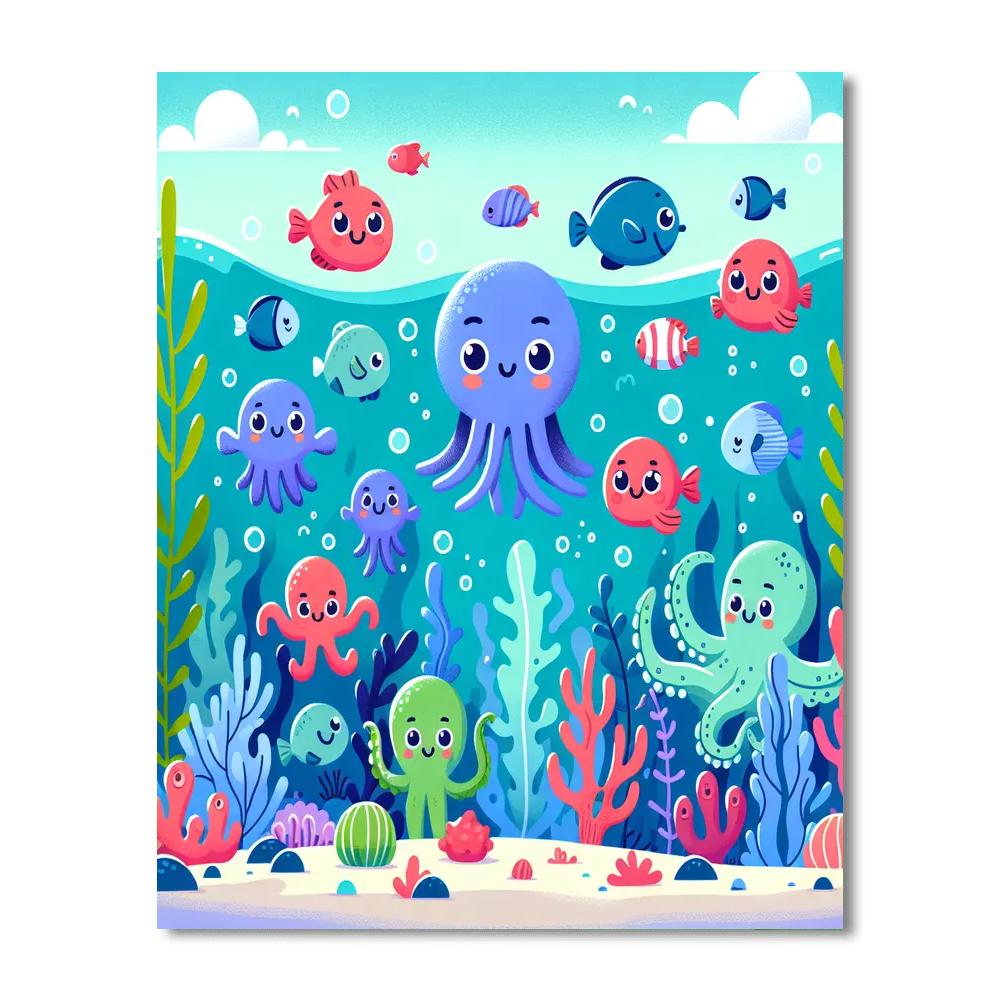 Dreamy Undersea Fantasy Paint By Color