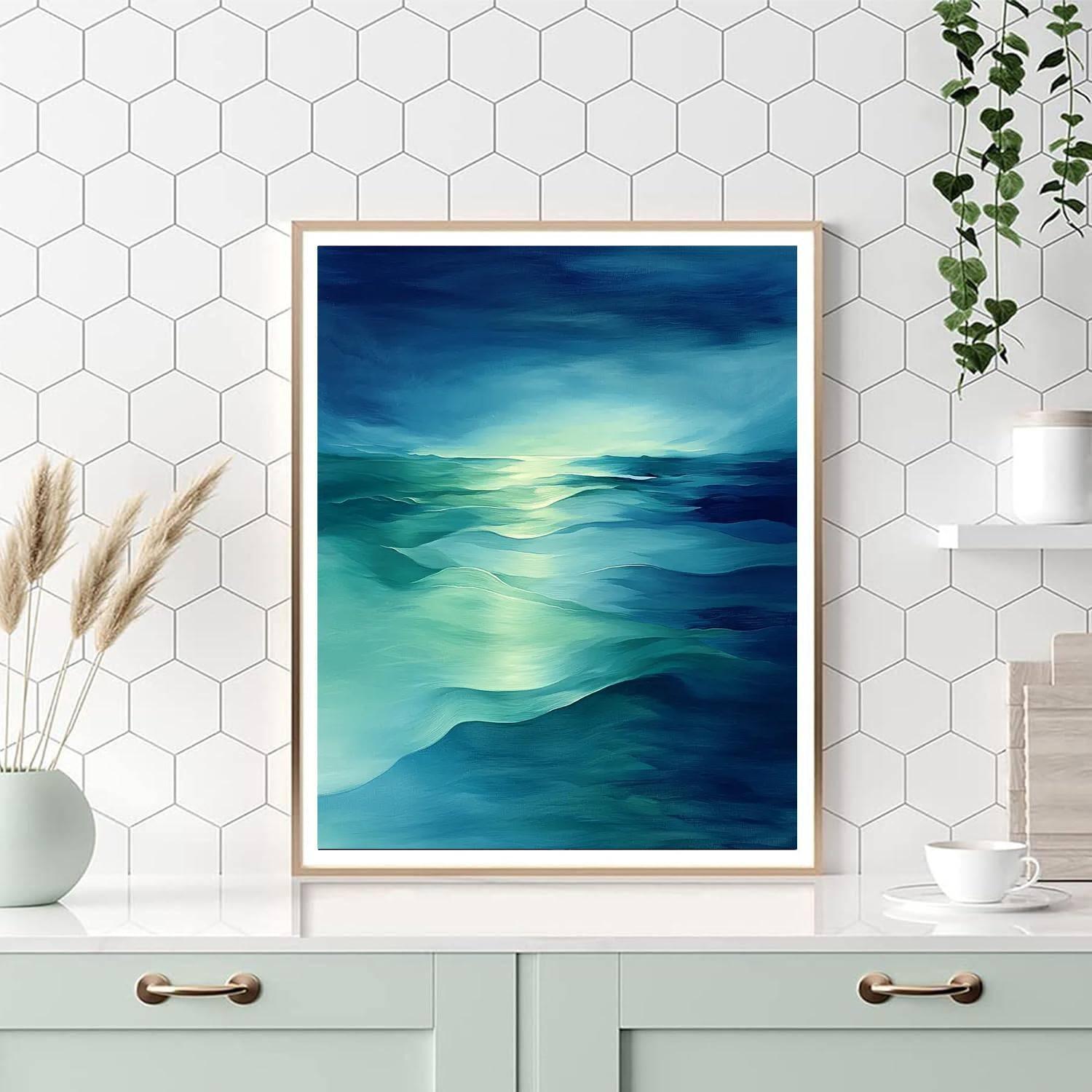 Max Ernst Inspired Waves Of Reflection  Painting By Numbers Kit