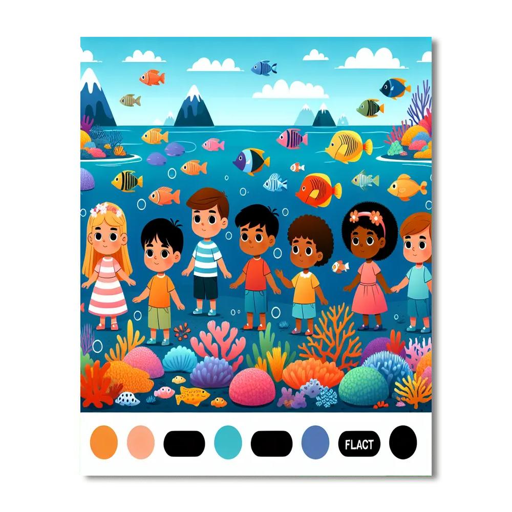 Underwater Adventureland Paint By Color