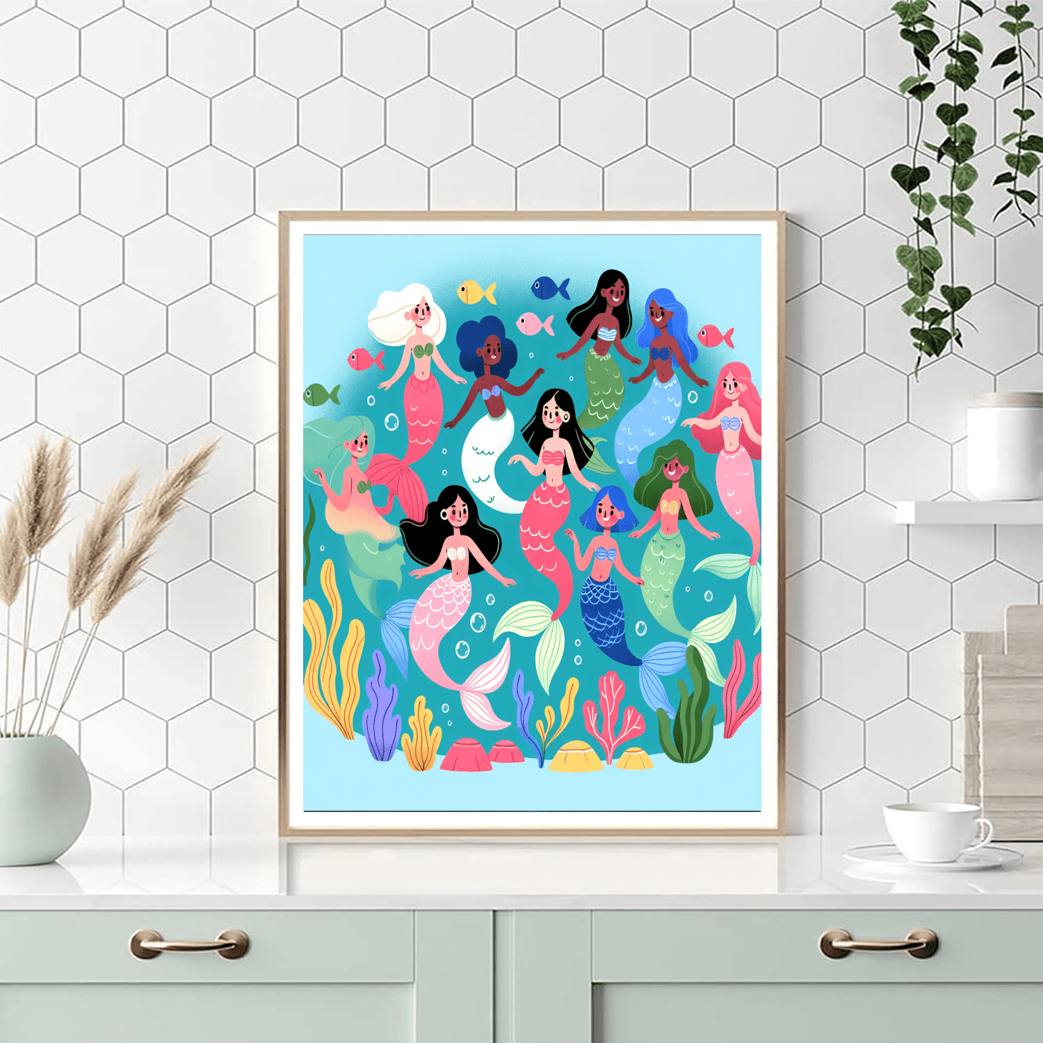 Magical Mermaid Celebration Paint By Color
