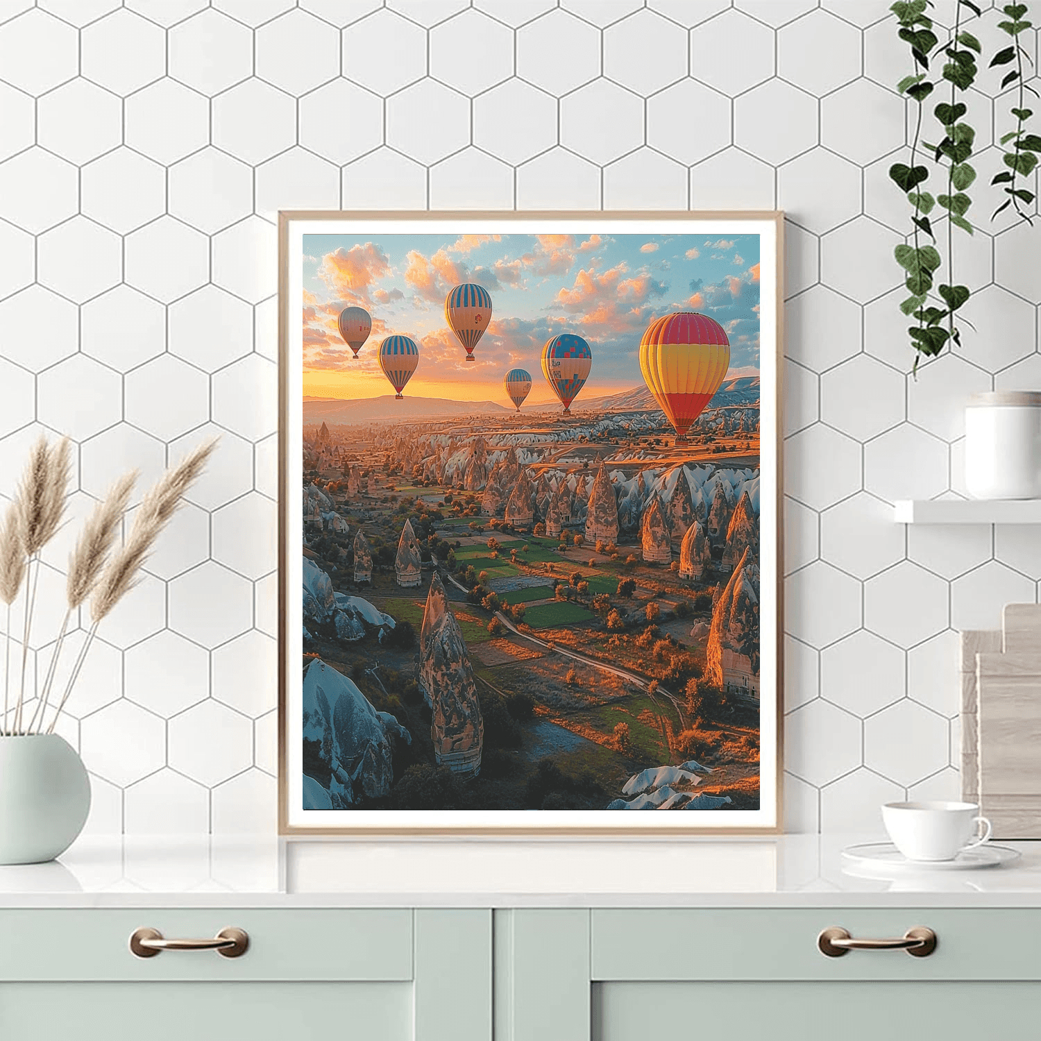 Cappadocia Hot Air Balloon Ride Paint By Numbers