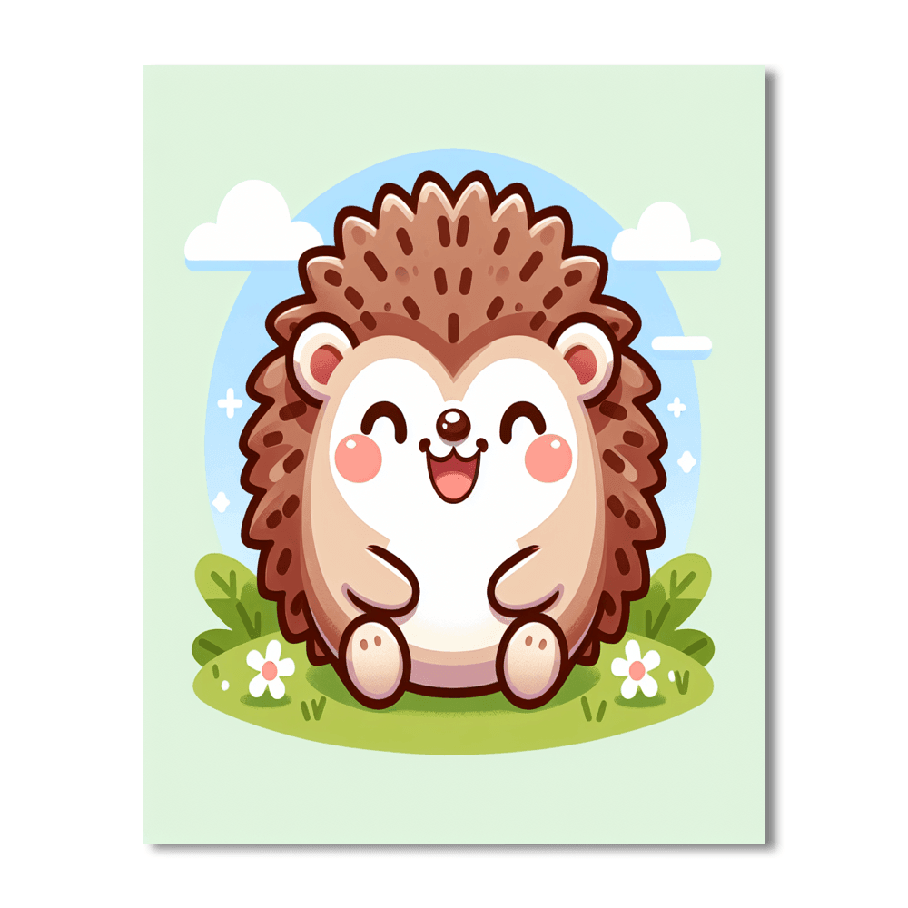 Hopping Hedgehog Painting By Numbers Kit