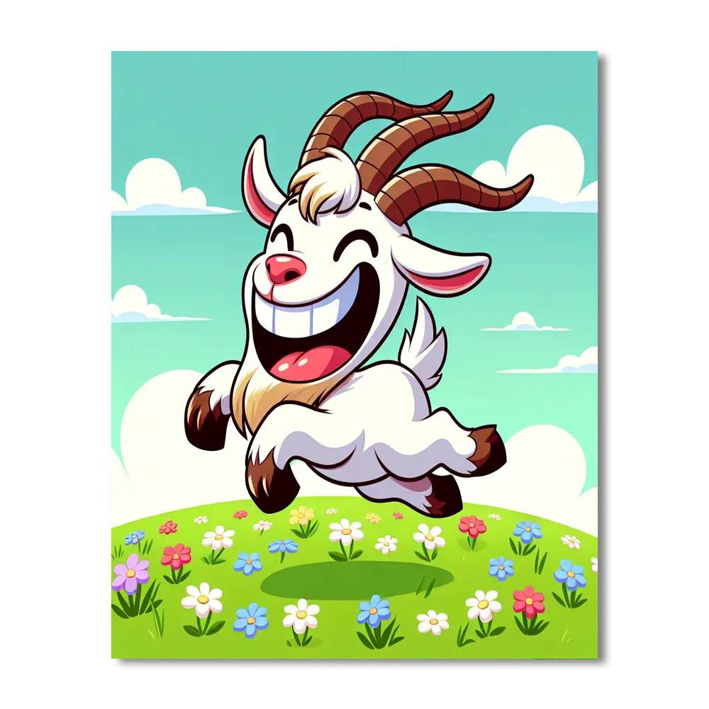 Silly Goat Paint By Numbers