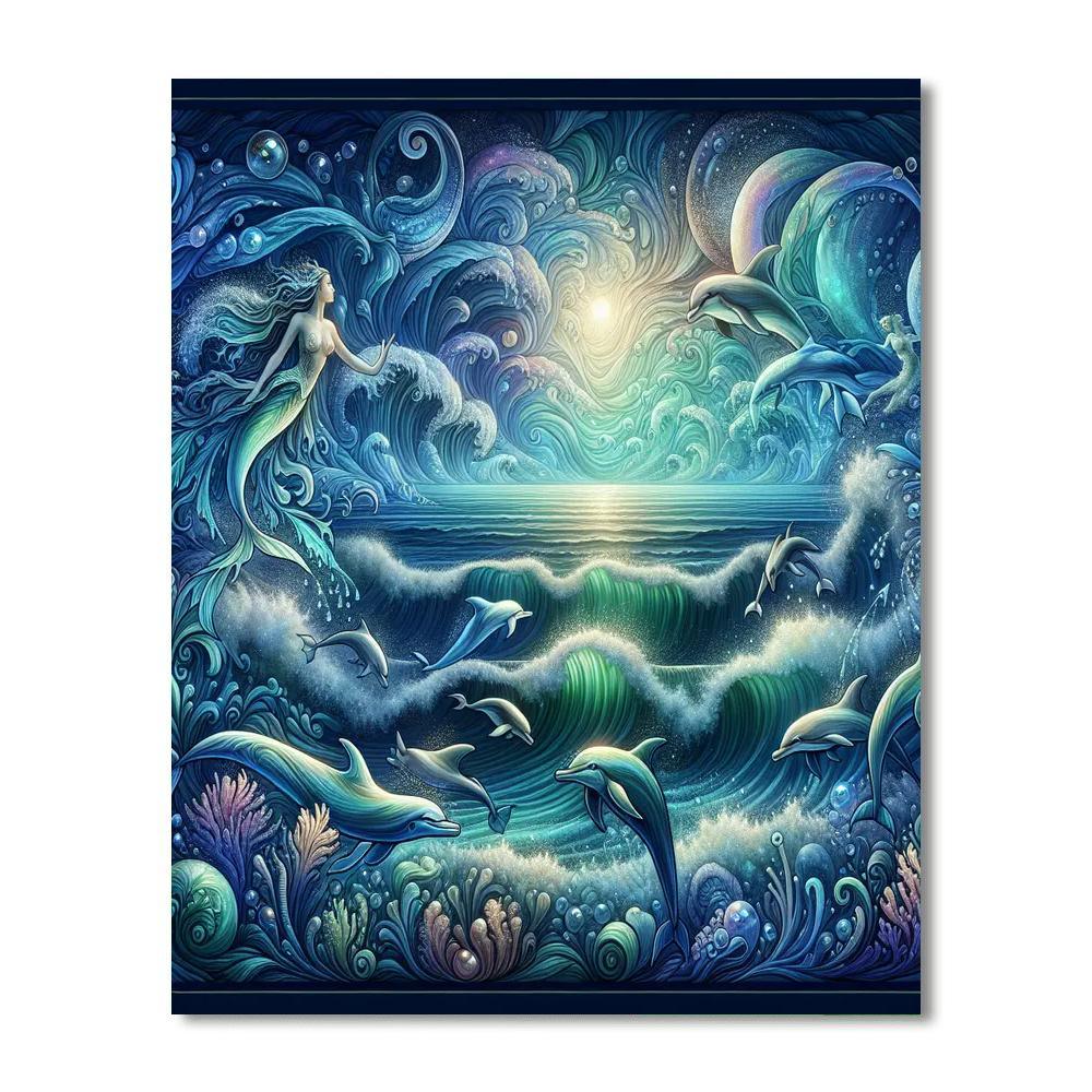 Iridescent Ocean Fantasy Paint By Numbers