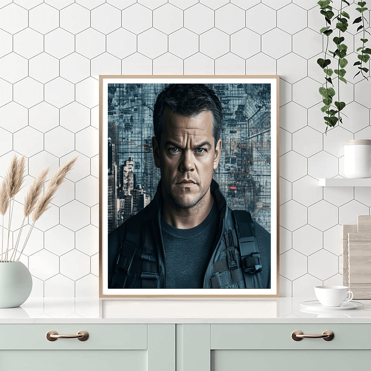Matt Damon: Mastering Intrigue From The Bourne Legacy Painting Number Kit
