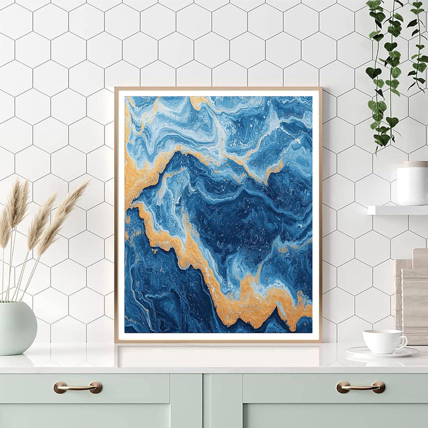 Max Ernst Inspired Dreamlike Waves  Paint By Numbers Art