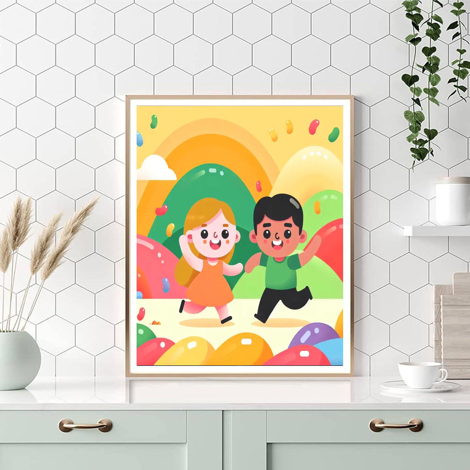 Joyful Jellybean Journey Numbered Painting Kits