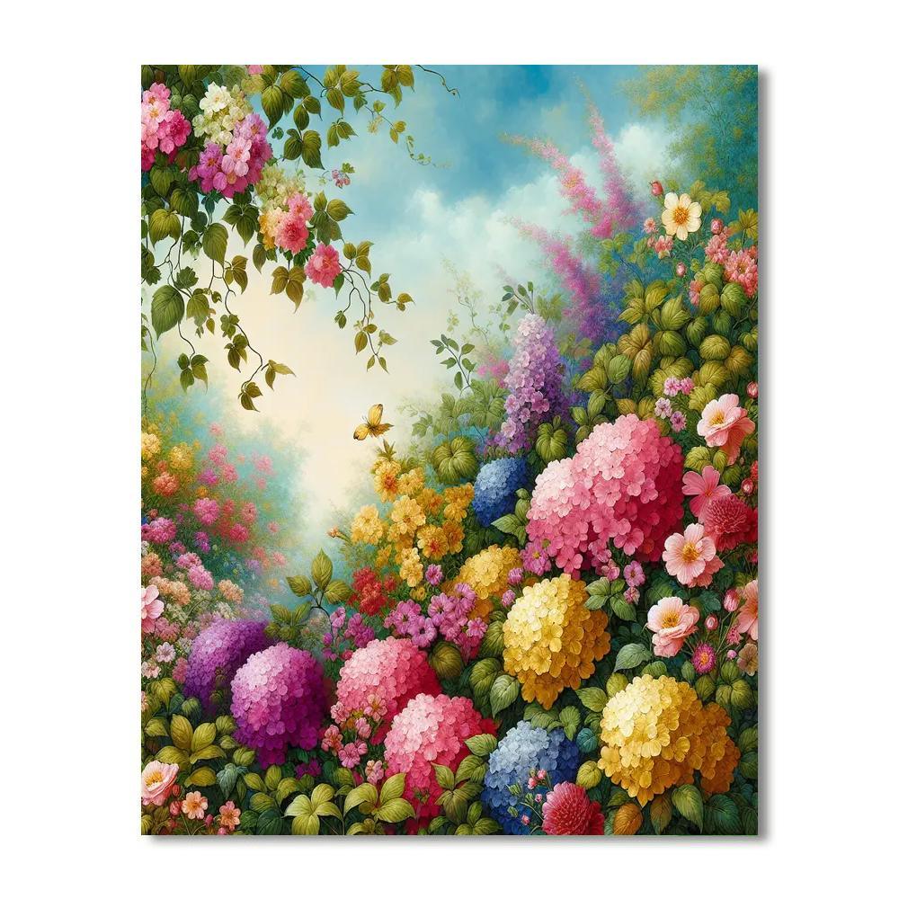 Dreamy Floral Garden DIY Paint By Numbers