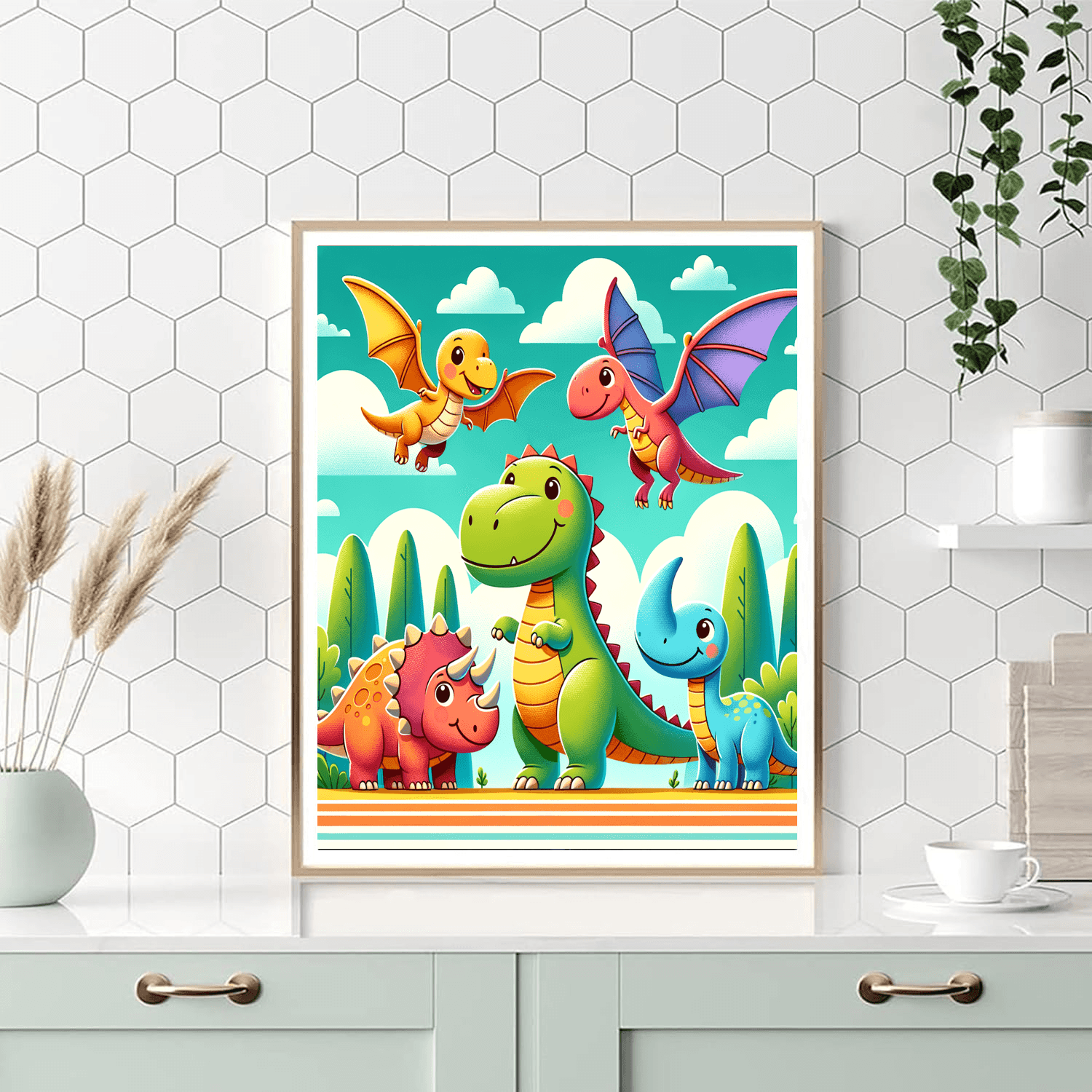 Dazzling Dinos DIY Paint By Numbers