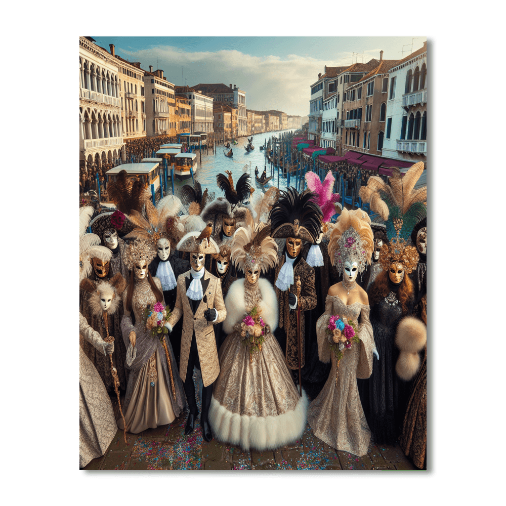 Karnival Di Venezia Number Painting