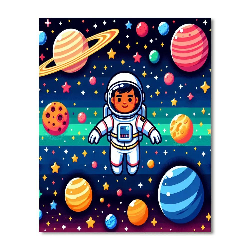 Astronaut's Space Quest Paint By Number