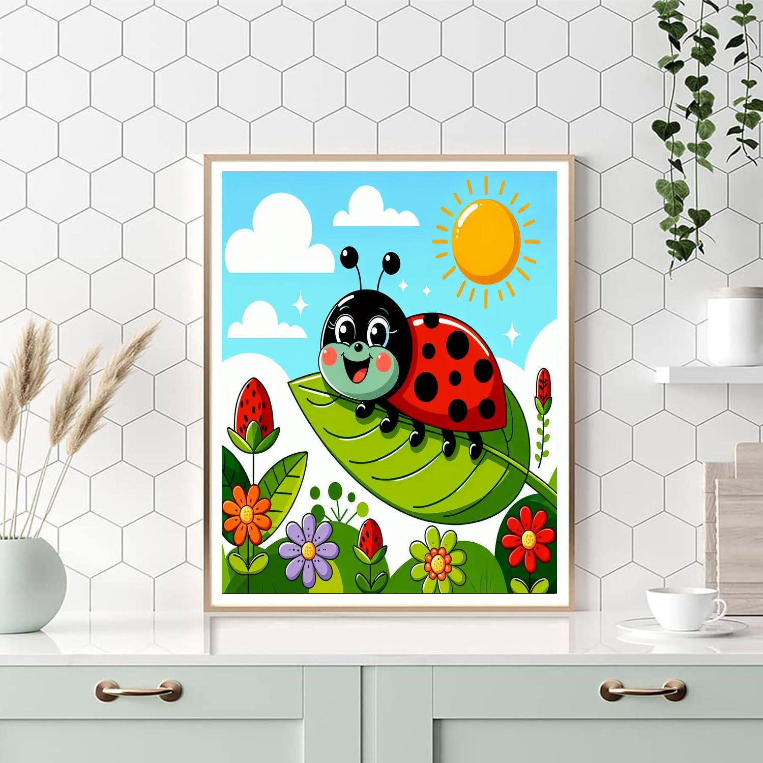 Playful Ladybug Paint By Numbers Kits
