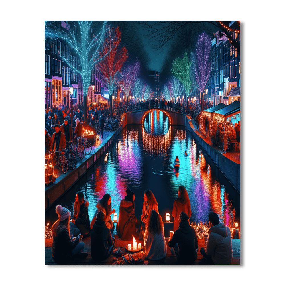 Amsterdam Light Festival - Netherlands Paint By Numbers Art