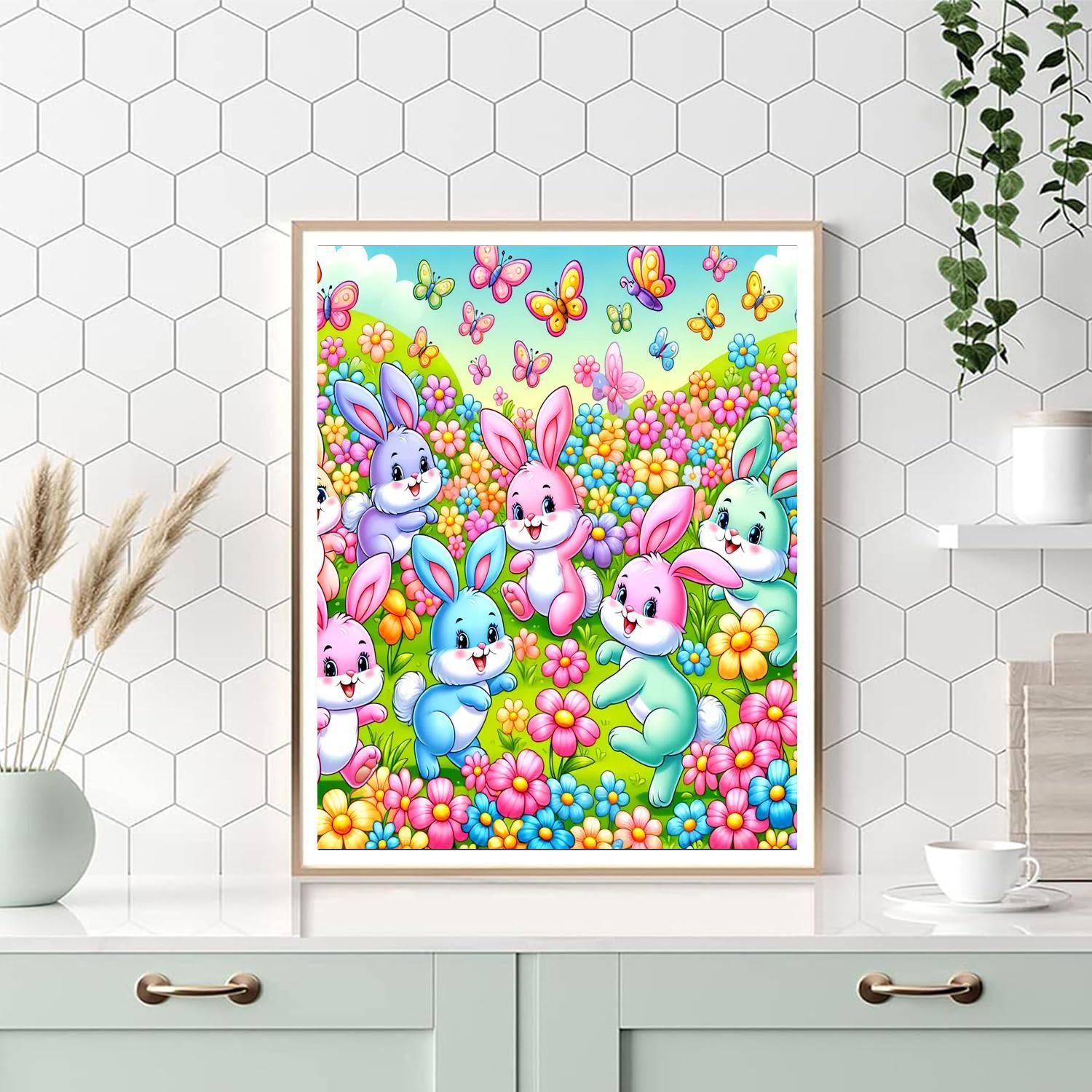 Giggle Bunny Friends Paint By Color