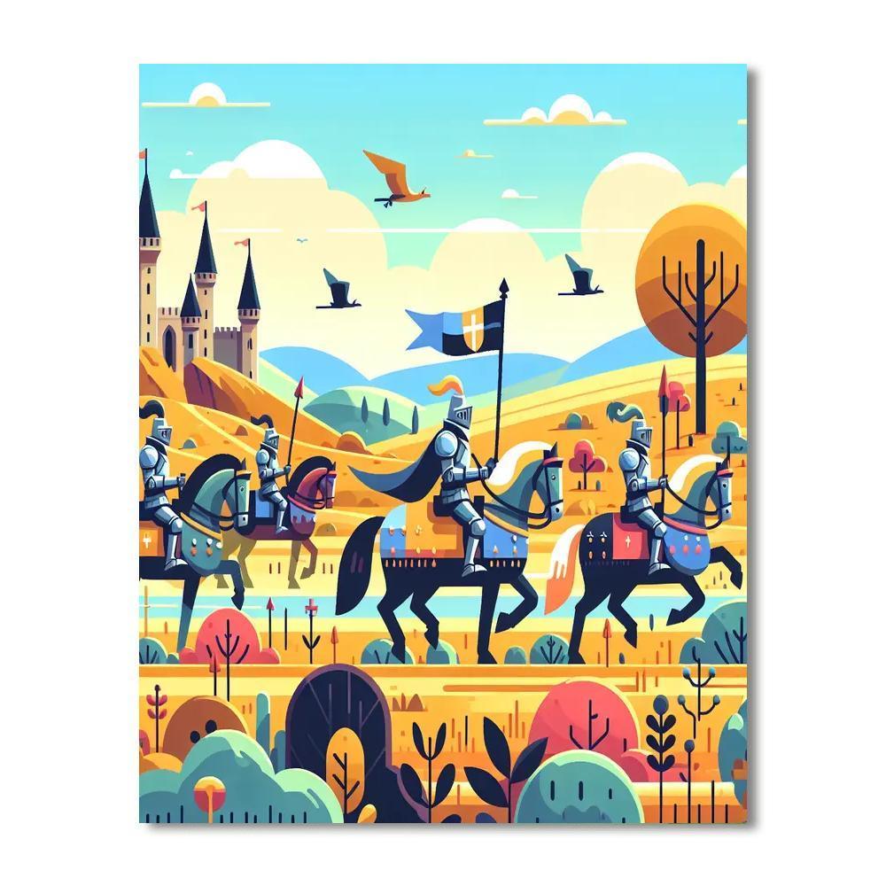 Knight's Quest Adventure Paint By Number