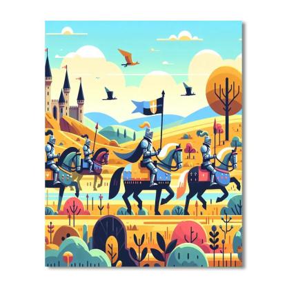 Knight's Quest Adventure Paint By Number