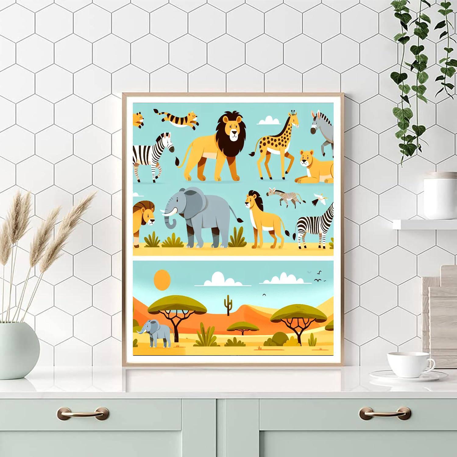Safari Discovery Painting By Numbers Kit