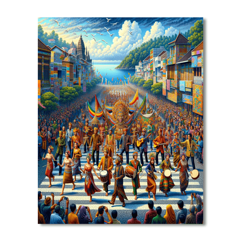 Karnival Di Ambon Painting By Numbers Kit