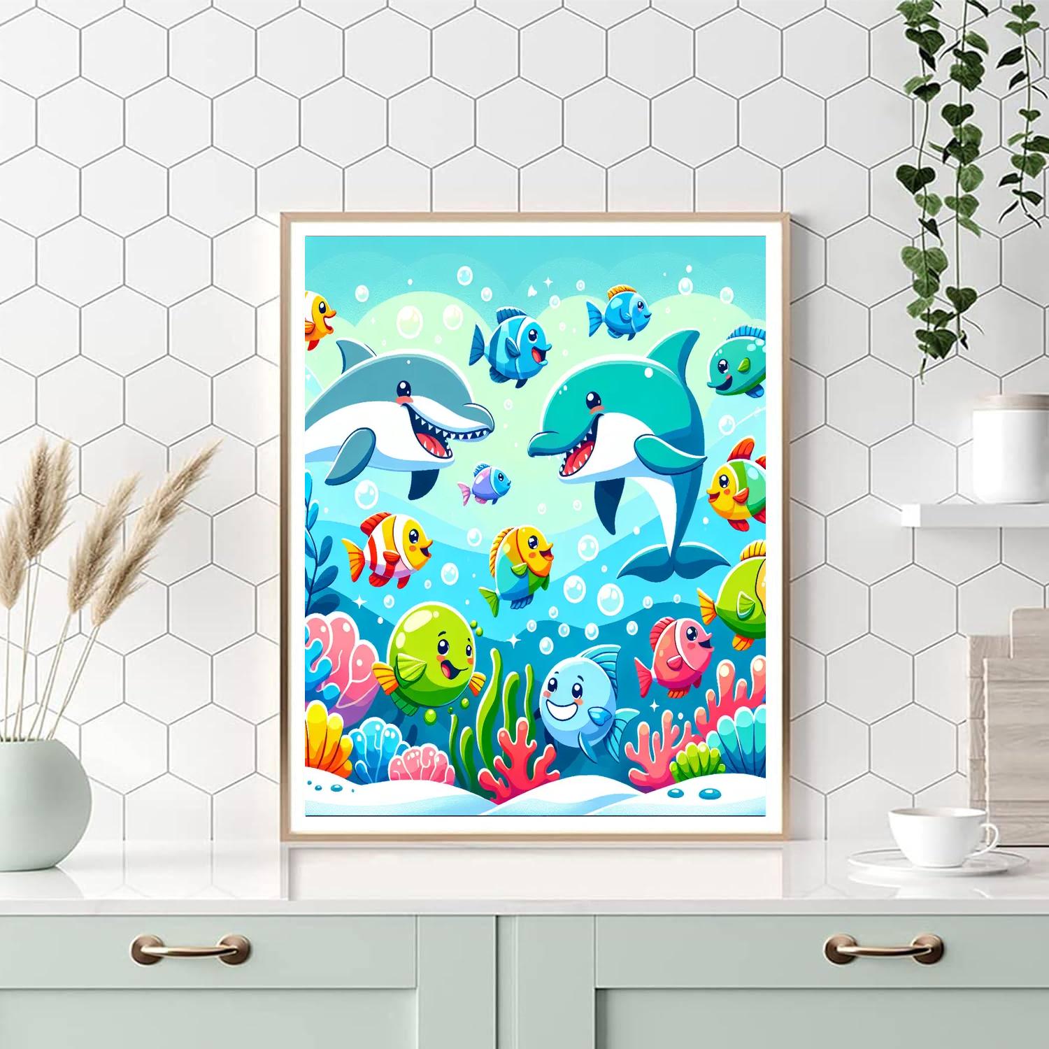 Cheery Ocean Friends Paint By Numbers