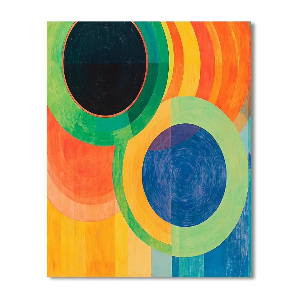 Sonia Delaunay Inspired Kinetic Nature Study  Numbered Painting Kits