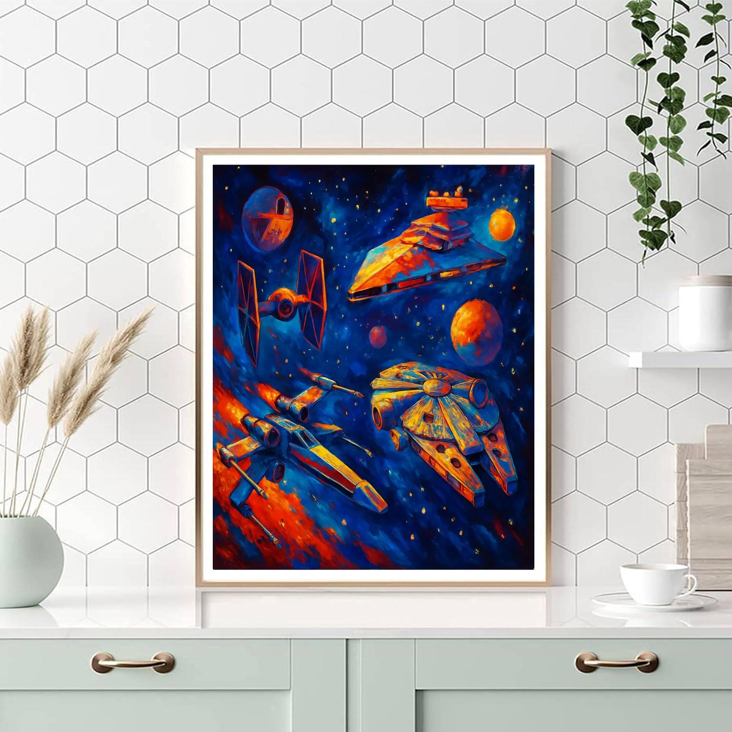 Enchanted Star Wars Galaxy Paint By Numbers Kits