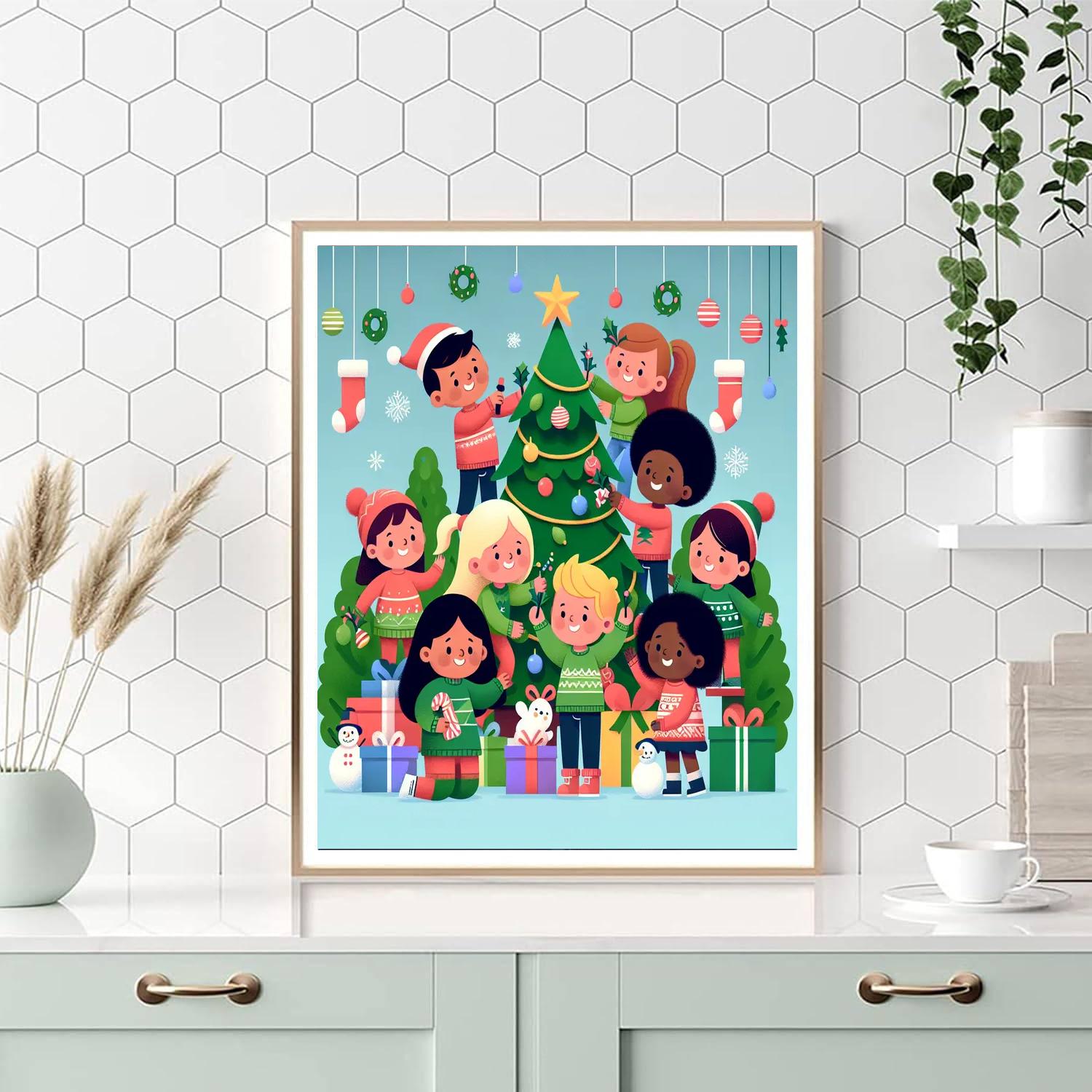 Jolly Holiday Adventure Numbered Painting Kits