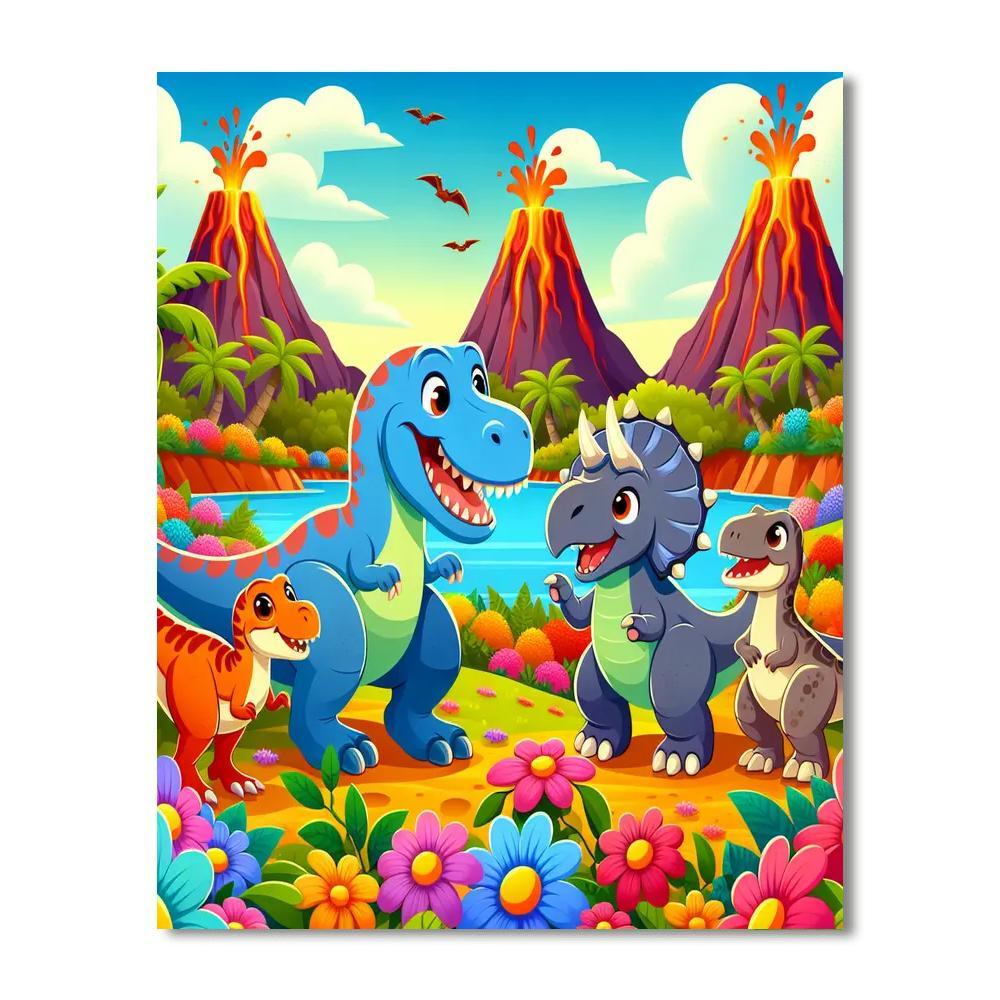 Daring Dinosaur Discovery Paint By Color