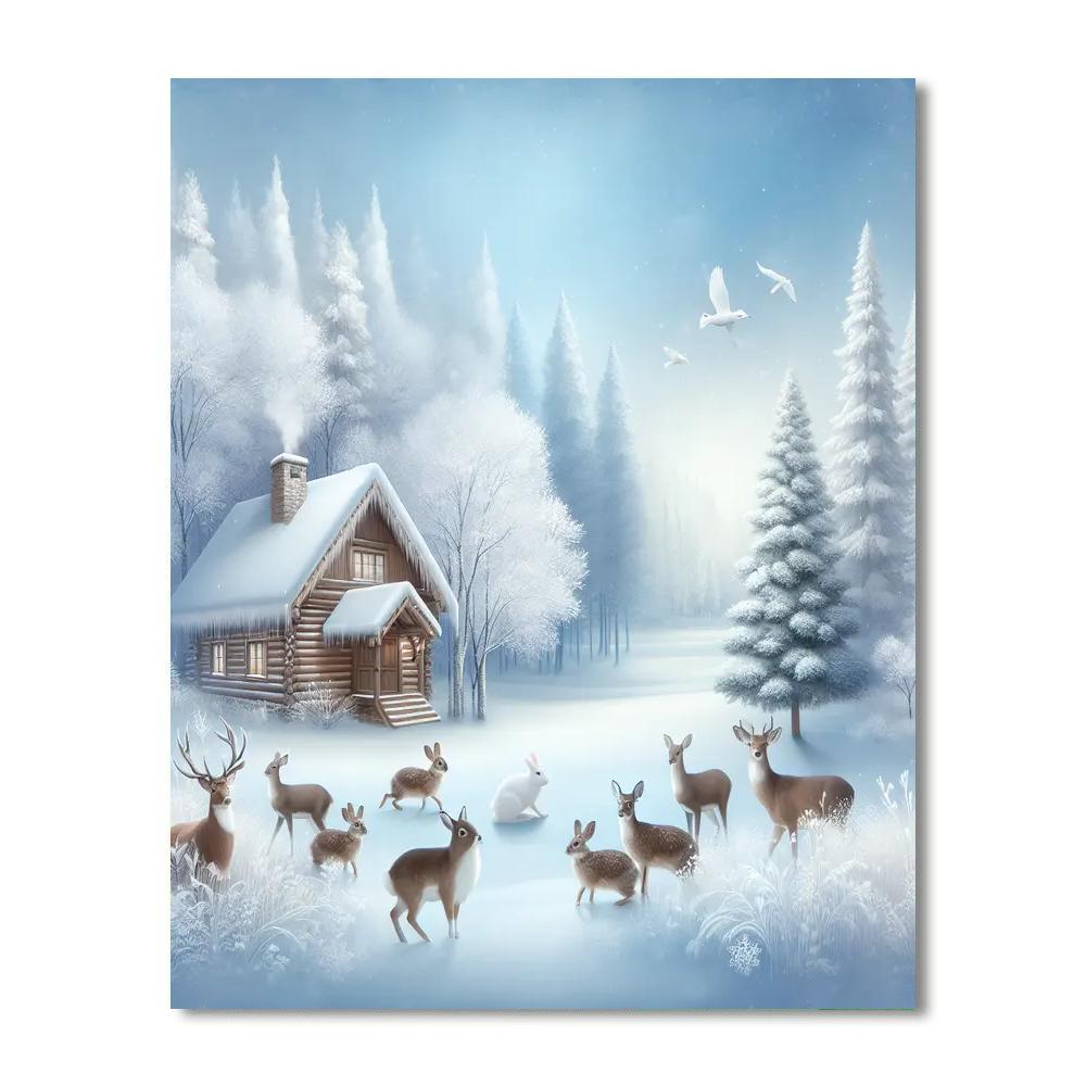 Winter Wonderland Cheer Numbered Painting Kits