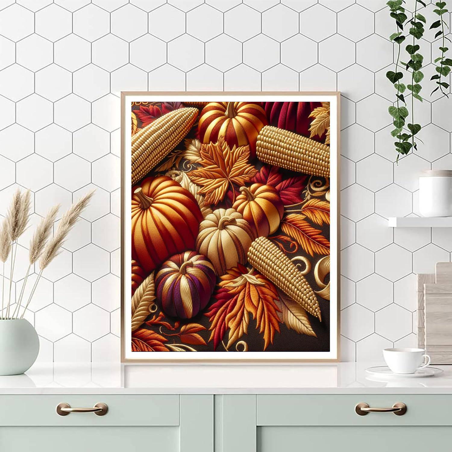 Harvest Season Table Runner Paint By Number