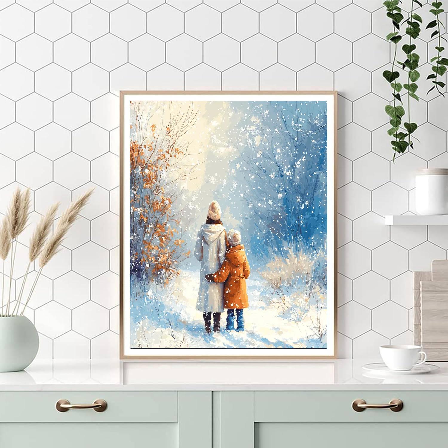 Silent Snowfall Paint By Numbers Kits