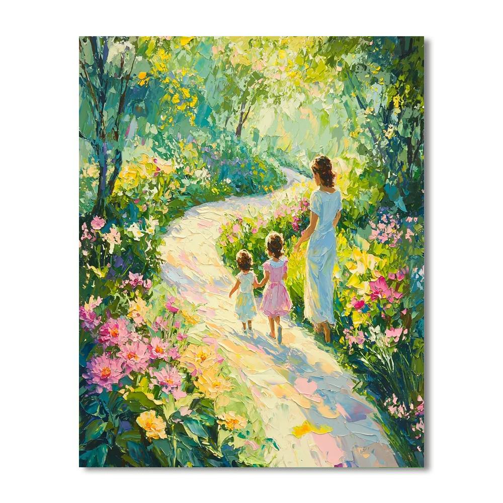 A Mother's Garden Path Paint By Color