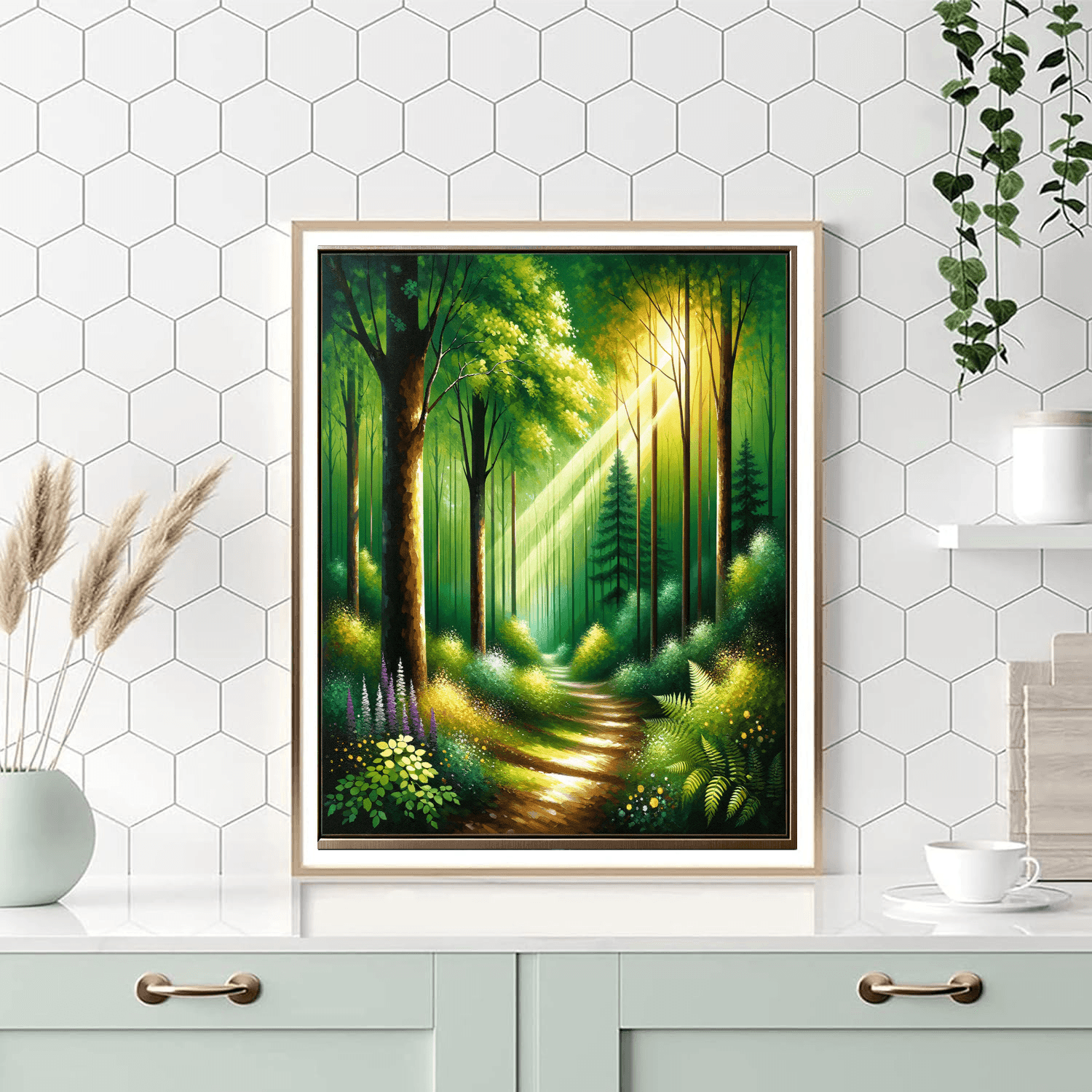 Mystical Forest Landscape Painting By Numbers Kit