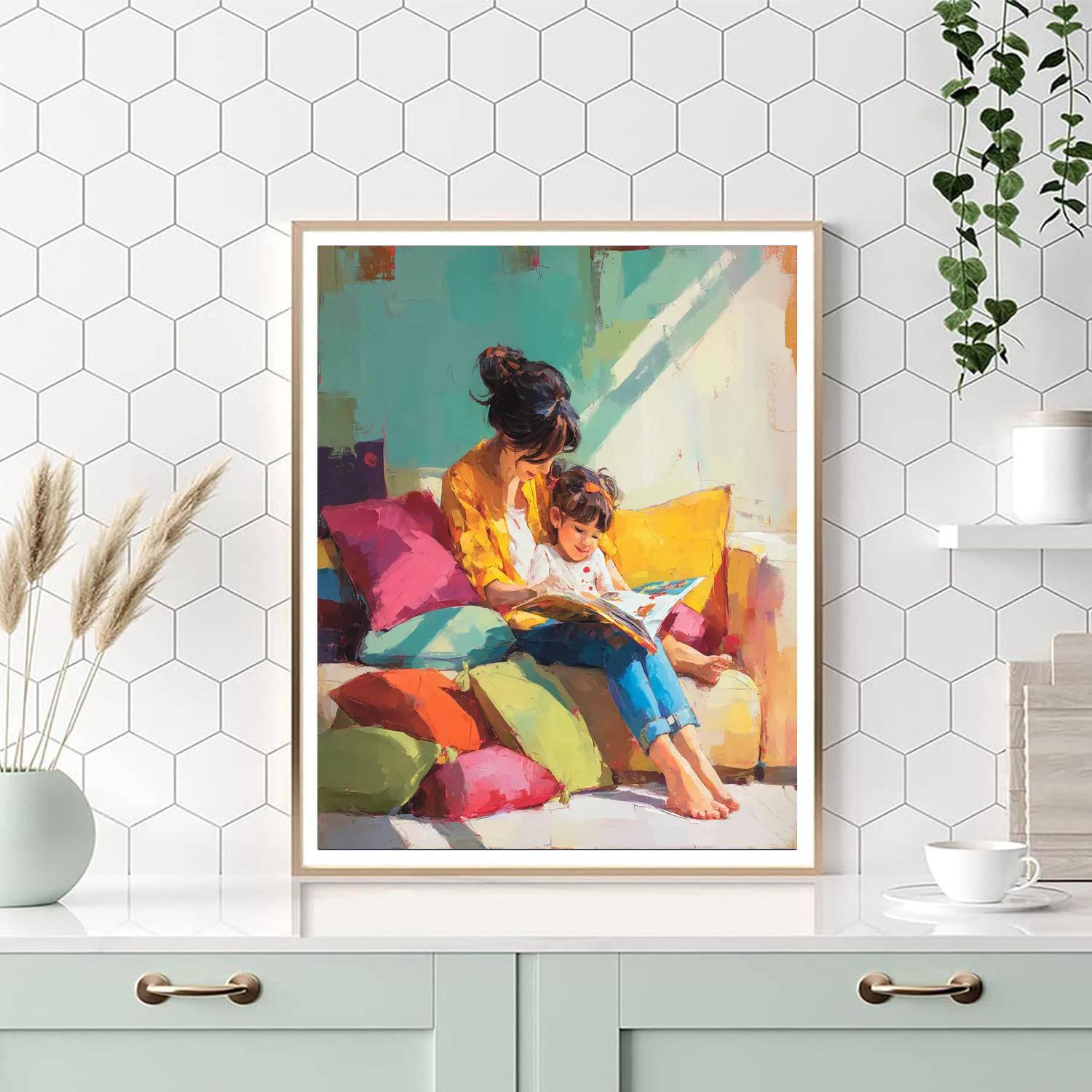 The Joy Of Reading Together Number Painting