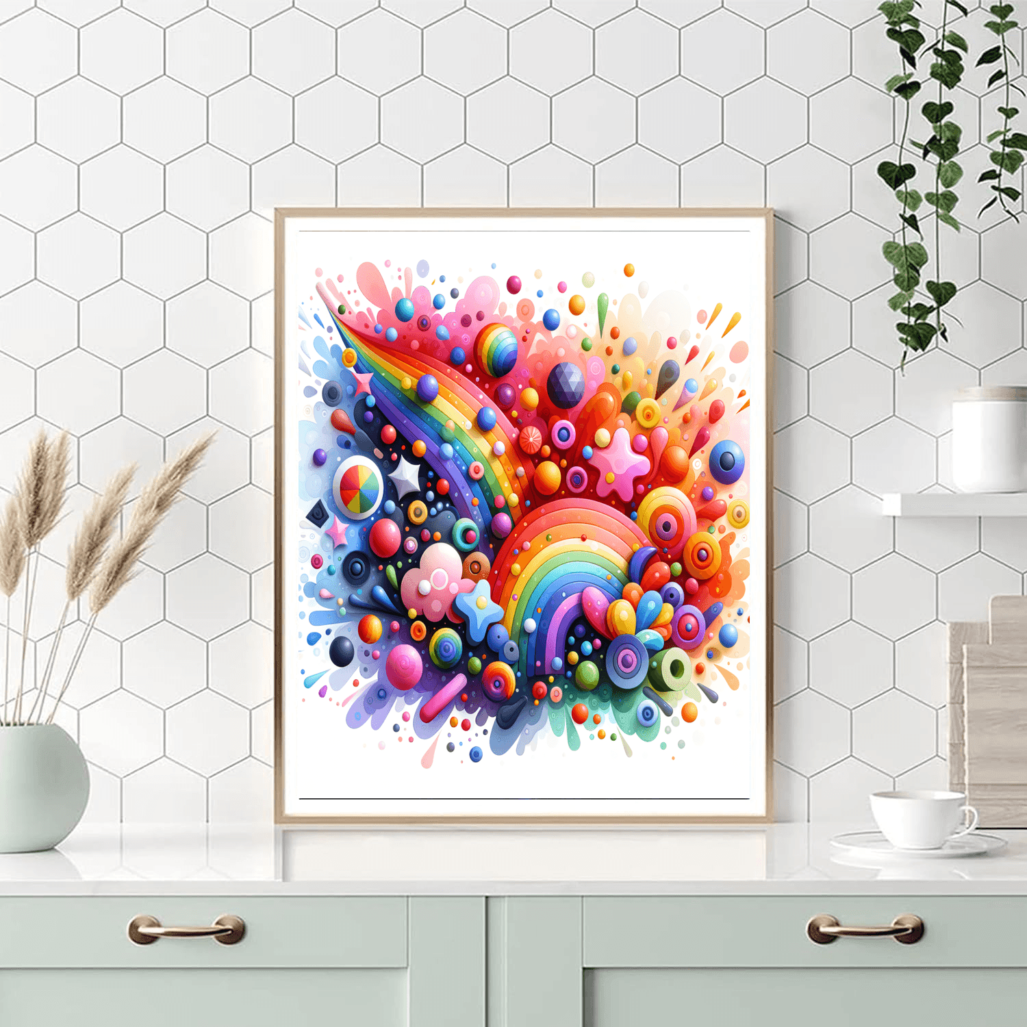 Joyful Rainbow Celebration Painting By Numbers Kit