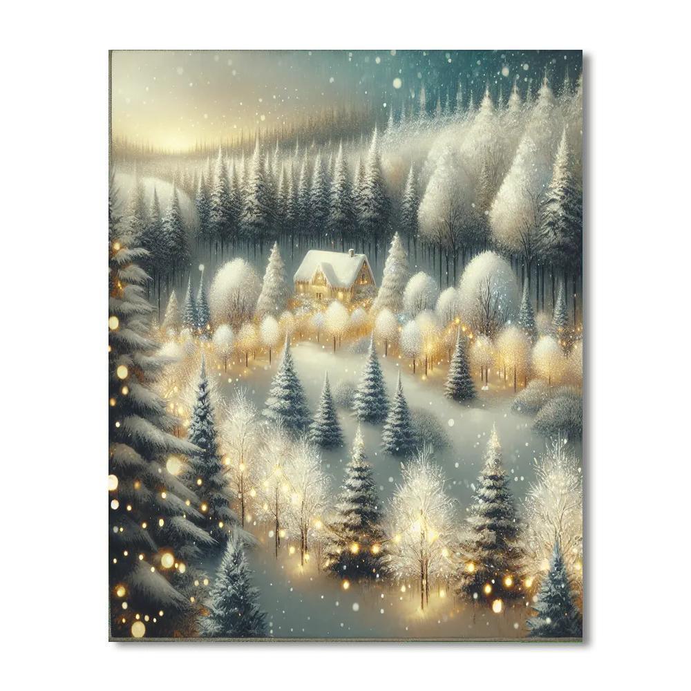 Glimmering Christmas Eve Paint By Numbers