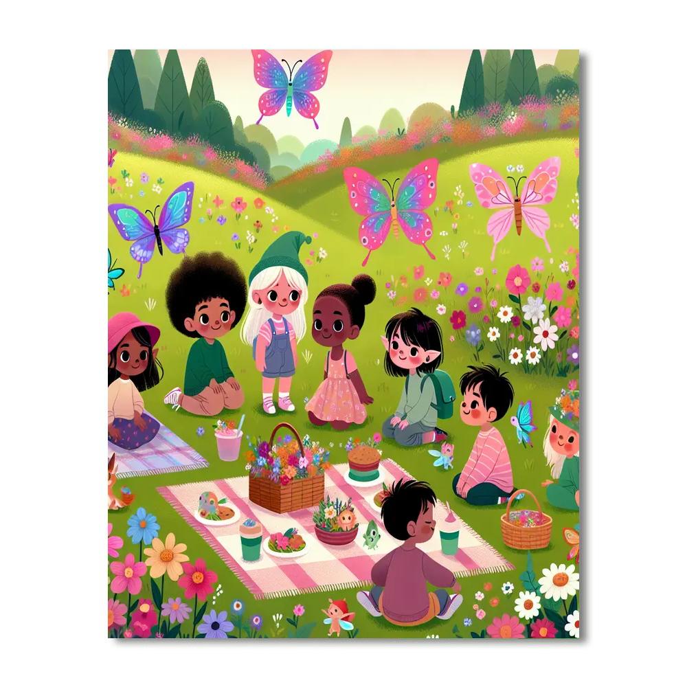 Mystical Meadow Picnic Paint By Number