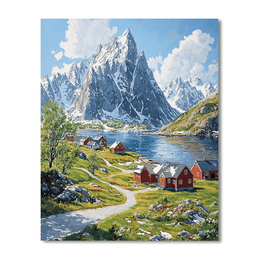 Lofoten Islands - Norway Painting By Numbers Kit