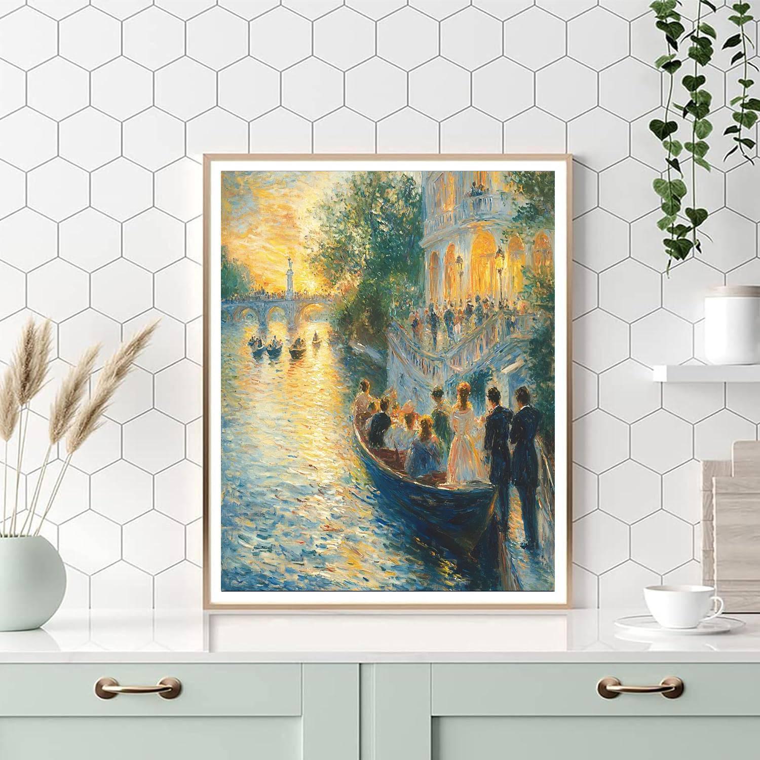Pierre-Auguste Renoir Inspired Vintage Parisian Stroll  Paint By Numbers Kits