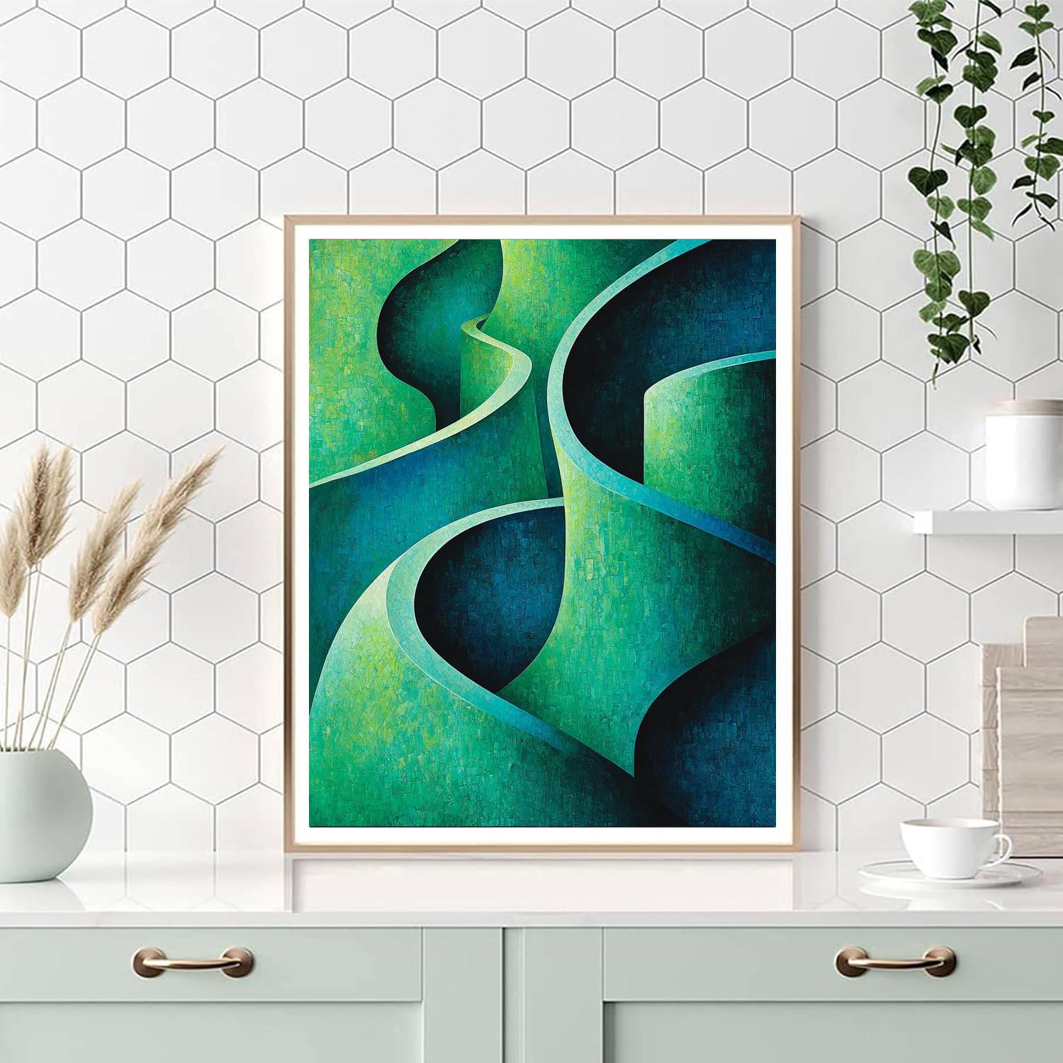 Michelangelo Inspired Vibrant Elements Of Earth  Paint By Color