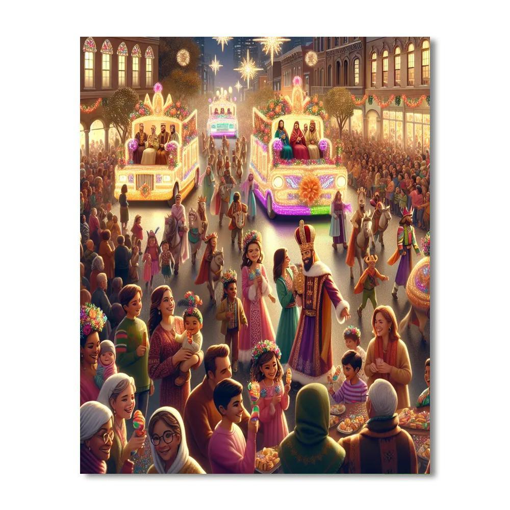 Dia De Los Reyes Magos Paint By Numbers Art