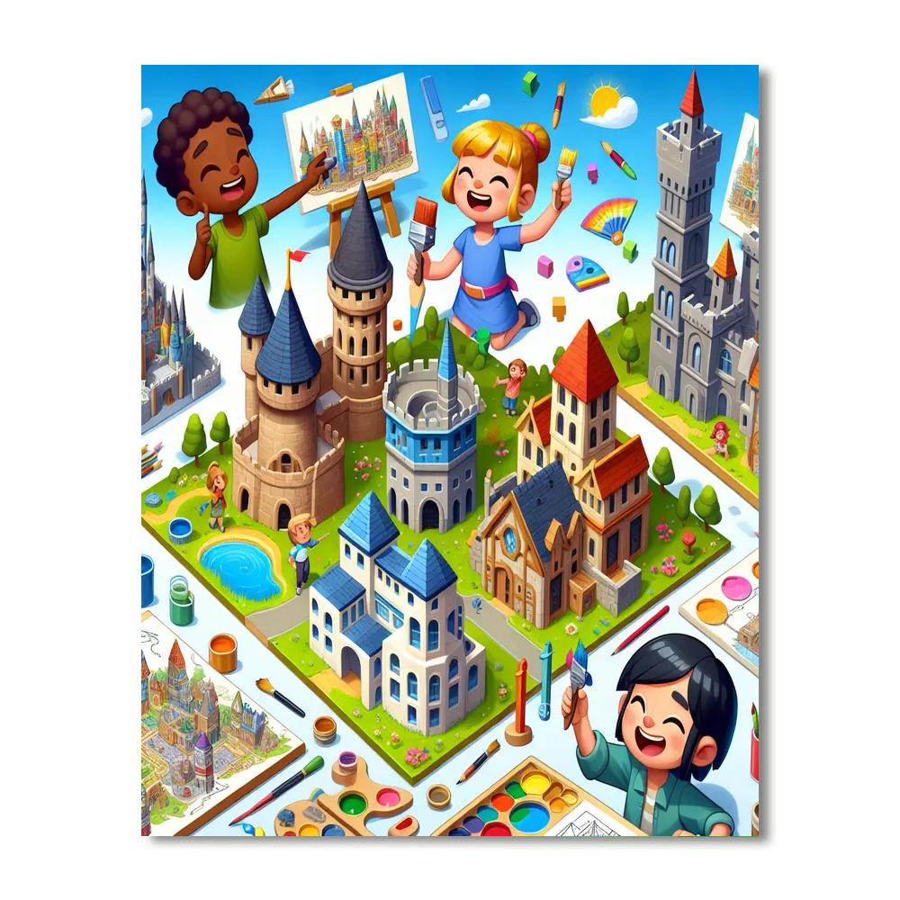 Adventurous Architects Number Painting