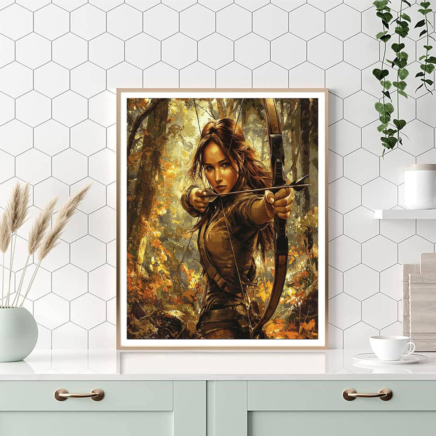 Jennifer Lawrence: The Hunger Games Champion Numbered Painting Kits