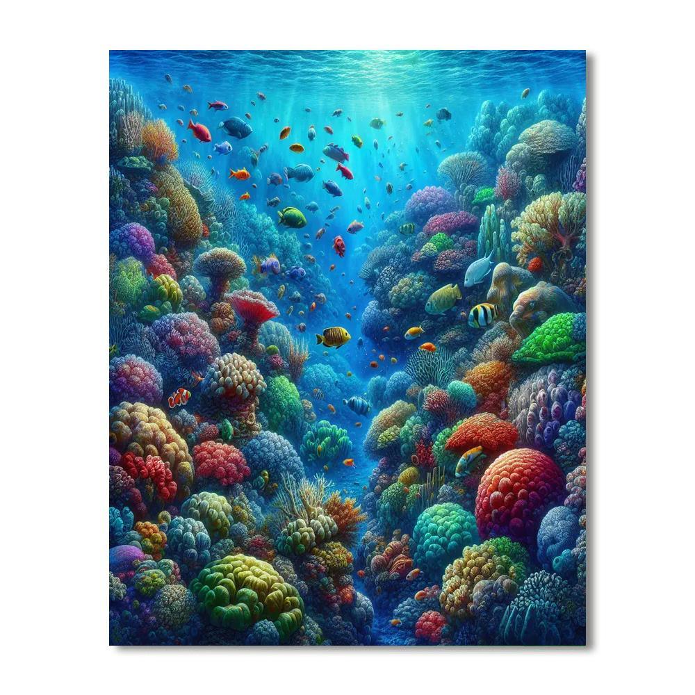 Stunning Undersea Wonders Numbered Painting Kits