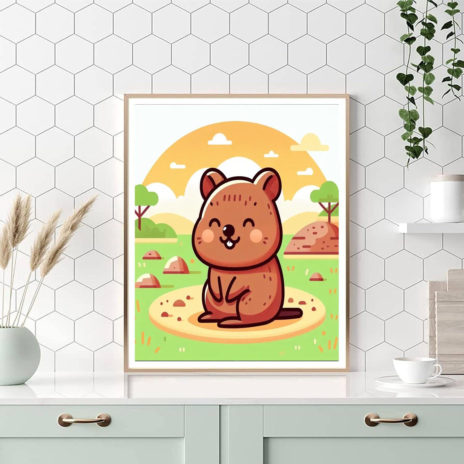 Quizzical Quokka Paint By Numbers Art