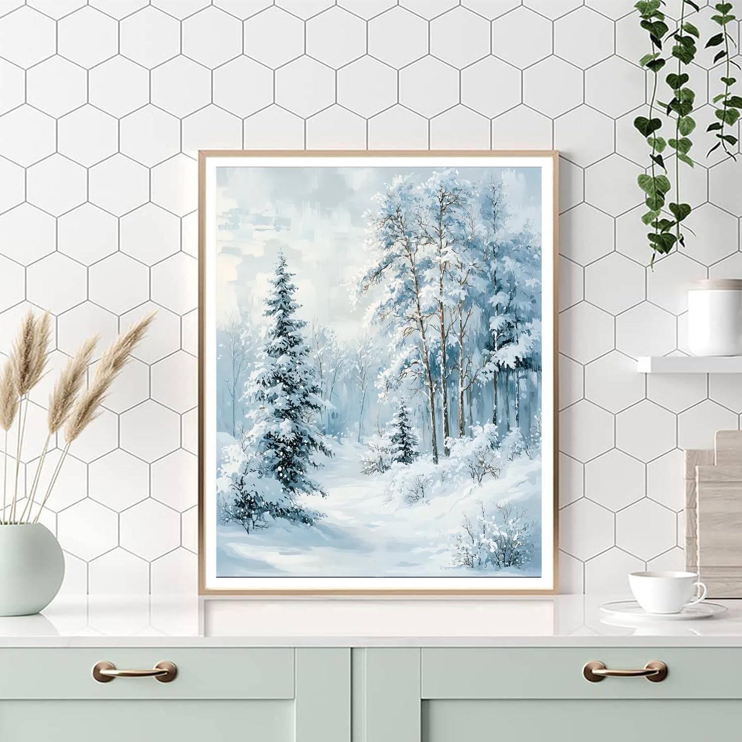 Claude Monet Inspired Winter Whispers  Paint By Numbers