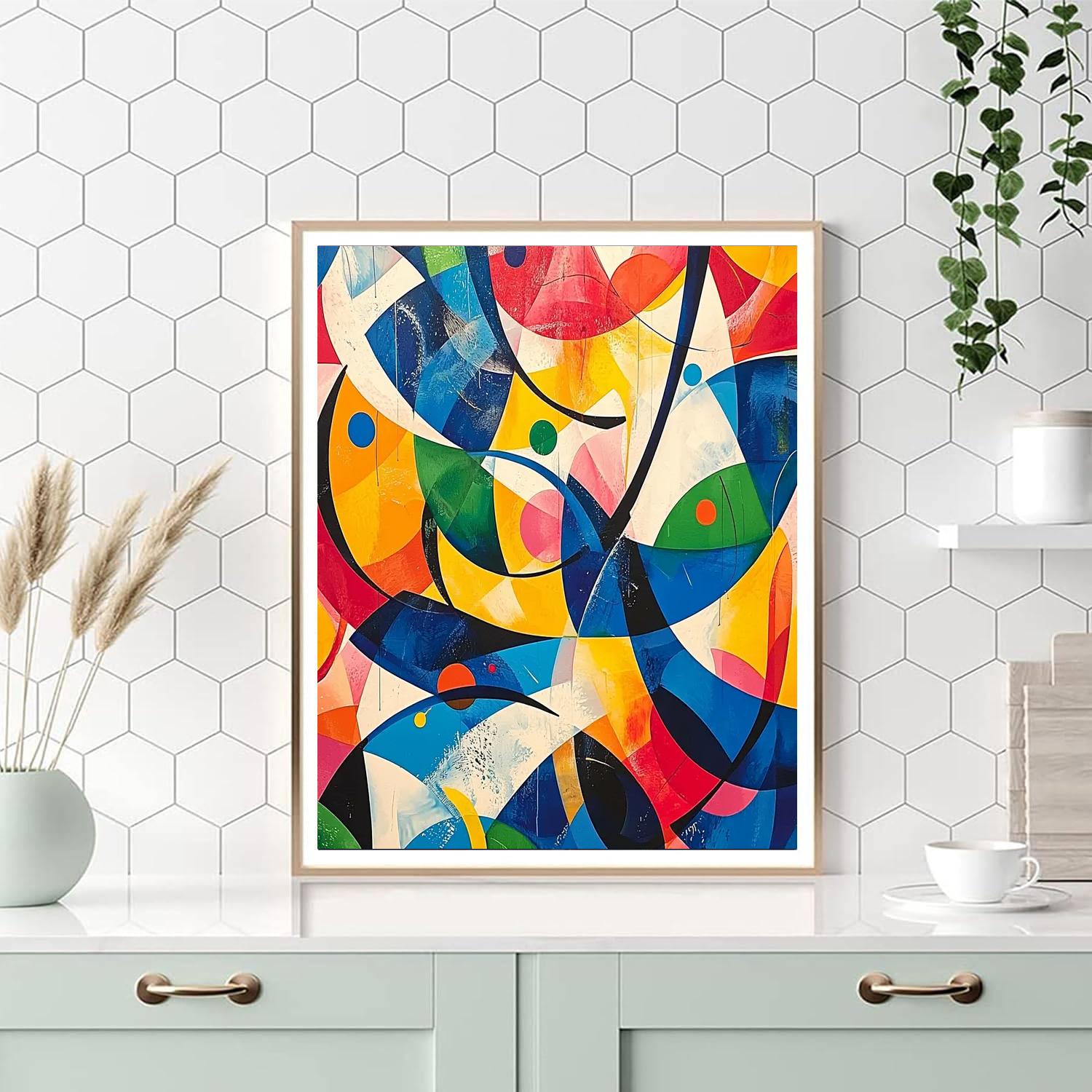 Joan Miró Inspired Whimsy In Motion  Paint By Numbers Art