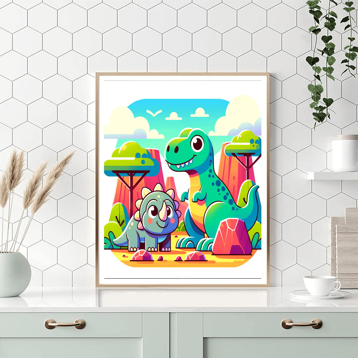 Fantastic Dinosaur Adventure Painting By Numbers Kit
