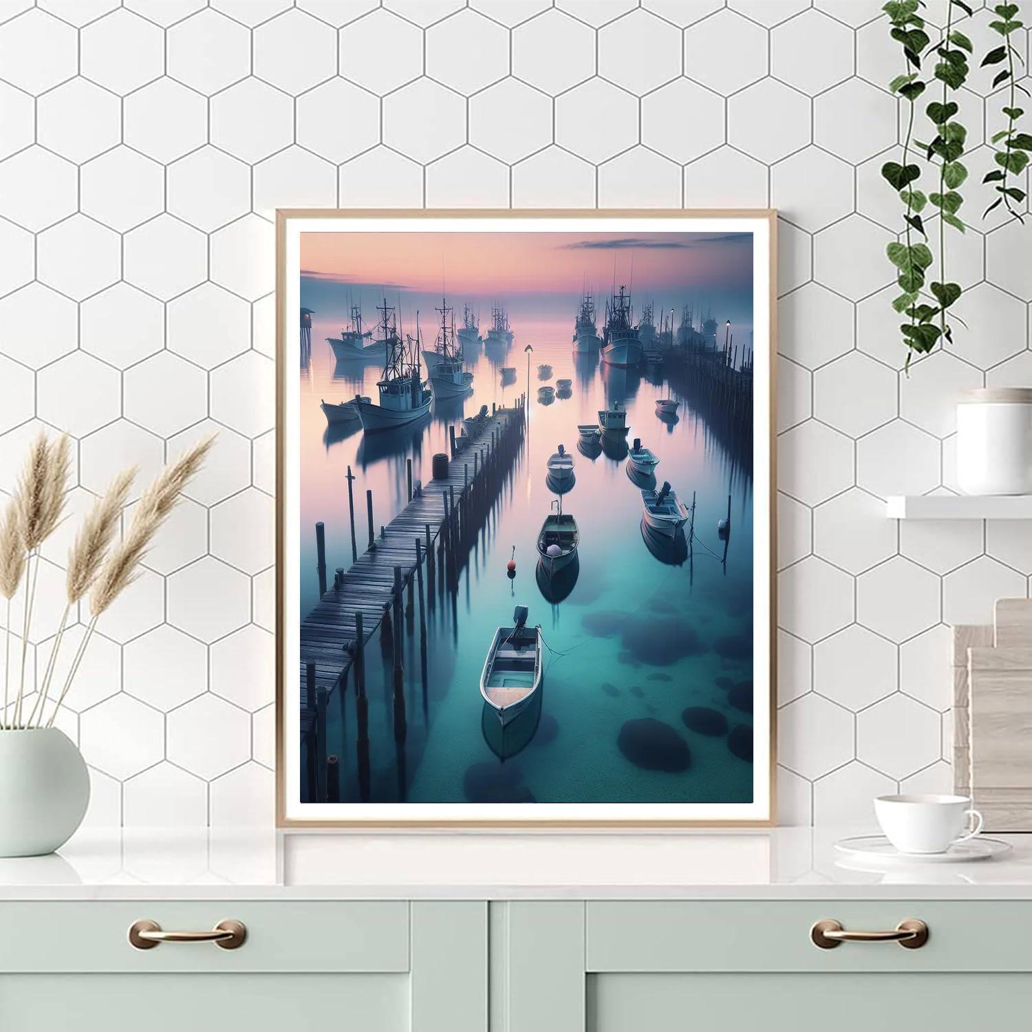 Fisherman’s Wharf Morning Paint By Color