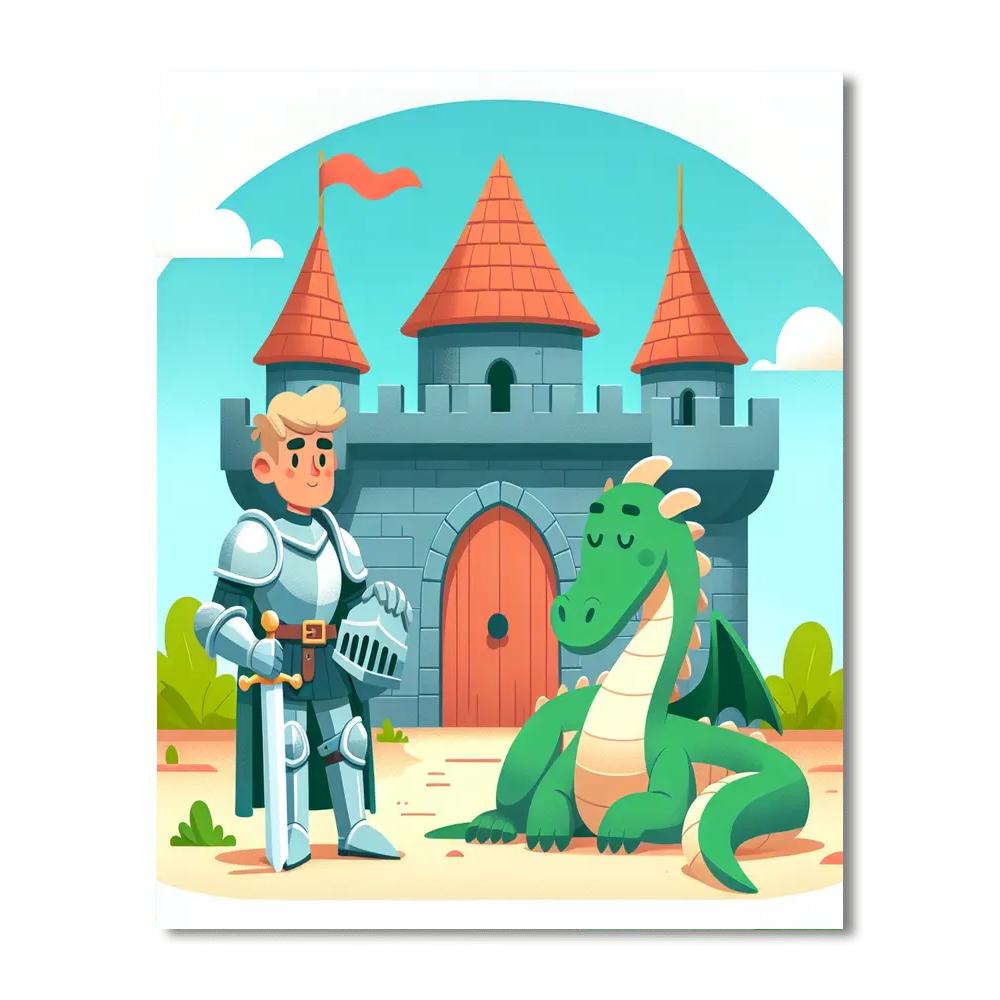 Enchanted Kingdom Quest Paint By Numbers Art