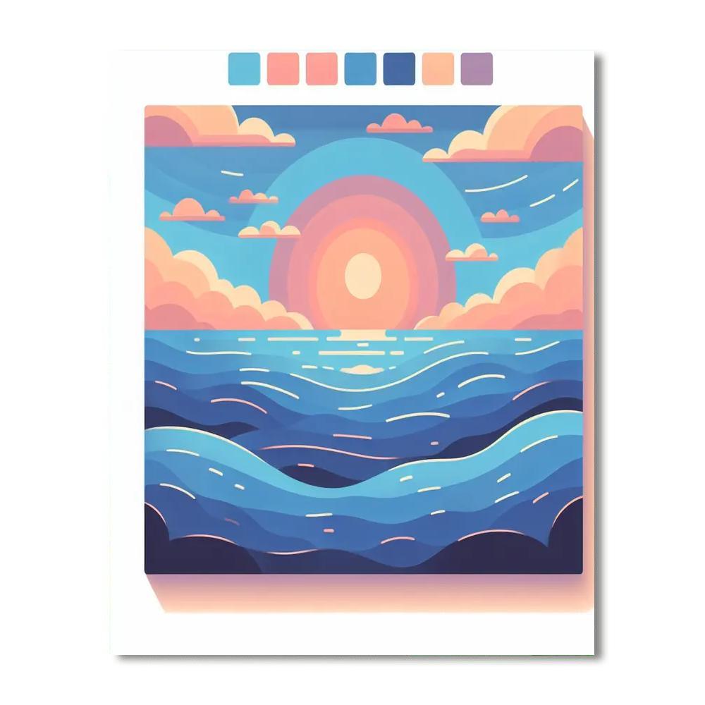 Seaside Sunsets Painting By Numbers Kit